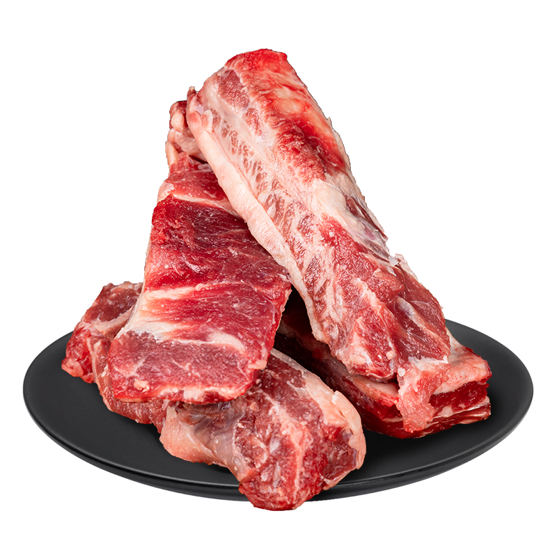 plus会员立减:京东超市 海外直采进口原切牛肋条1kg 烧烤健身轻食炖煮牛肉 58