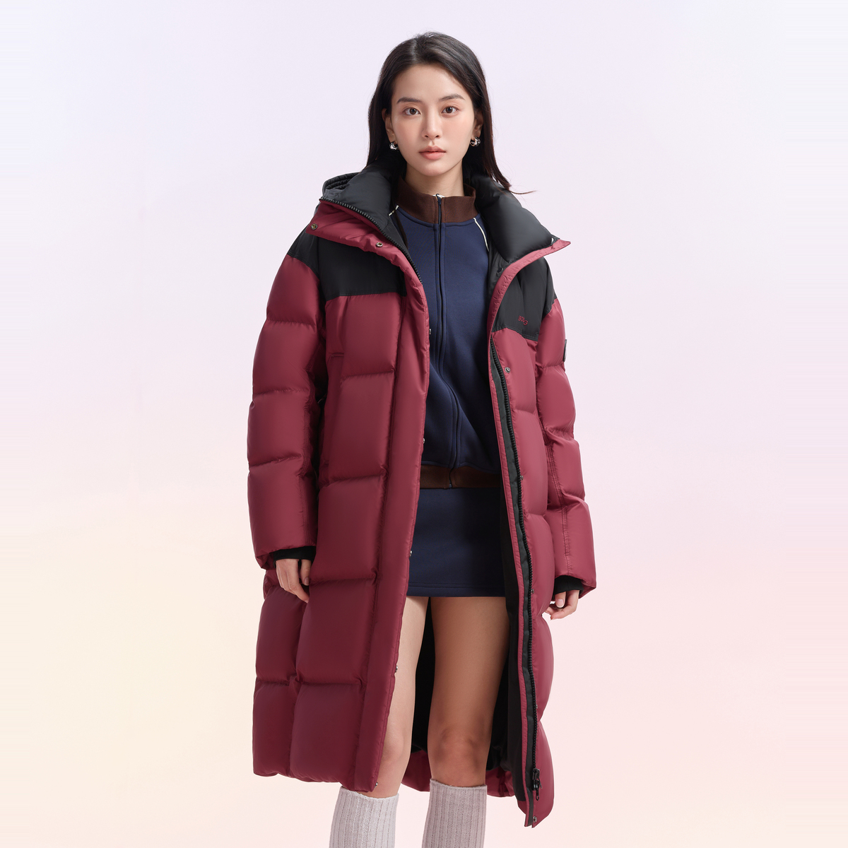 波司登 撞色中长款羽绒服 399元（需用券）