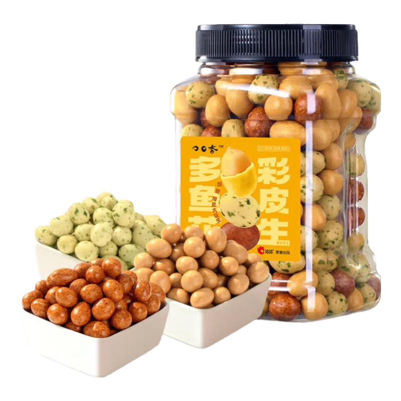 坚果进化论 恰恰鱼皮花生425g+赠同款425g 到手2大罐 24.8元