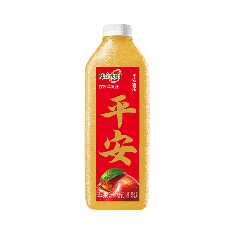 plus会员：味全 每日C苹果汁 1600ml*4件（买3赠1） 46.76元（合11.69元/件）