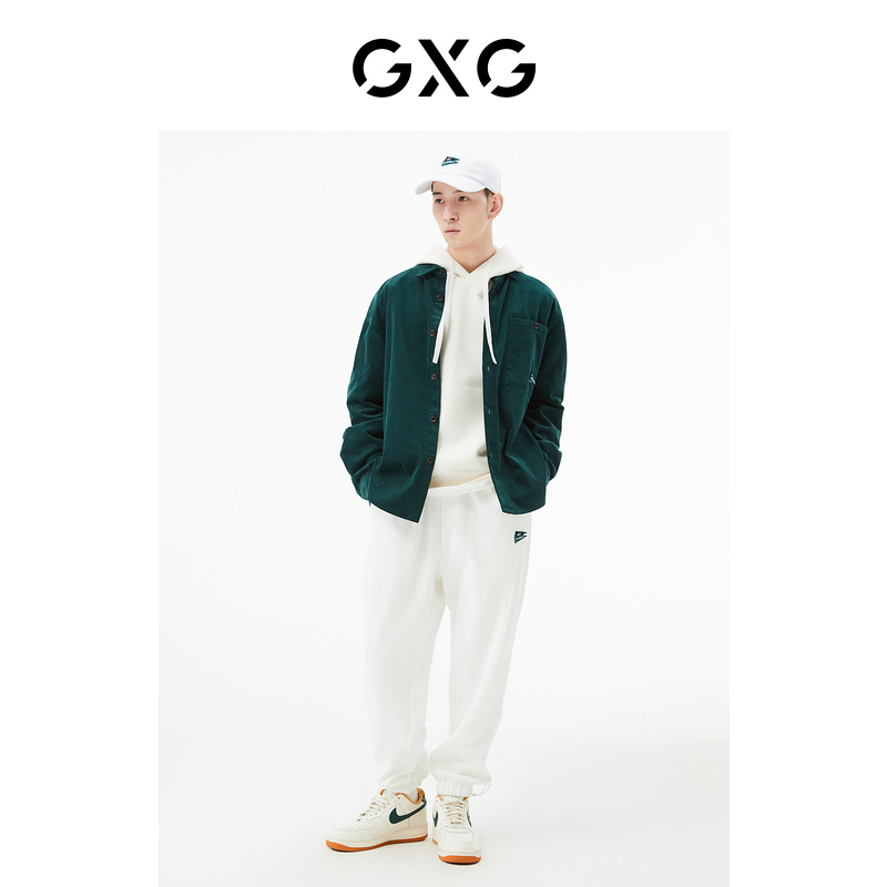 GXG 男装 白色收口针织长裤 22年秋季城市户外系列 62.24元