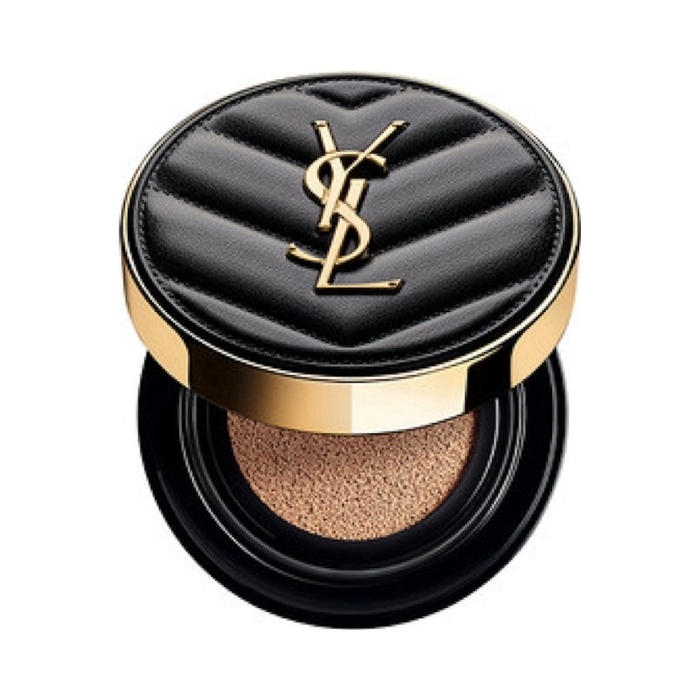 YSL 圣罗兰 黑皮革高定新明彩轻垫气垫 14g 哑光遮瑕 赠：皮气垫5g*1+1.3g口红+