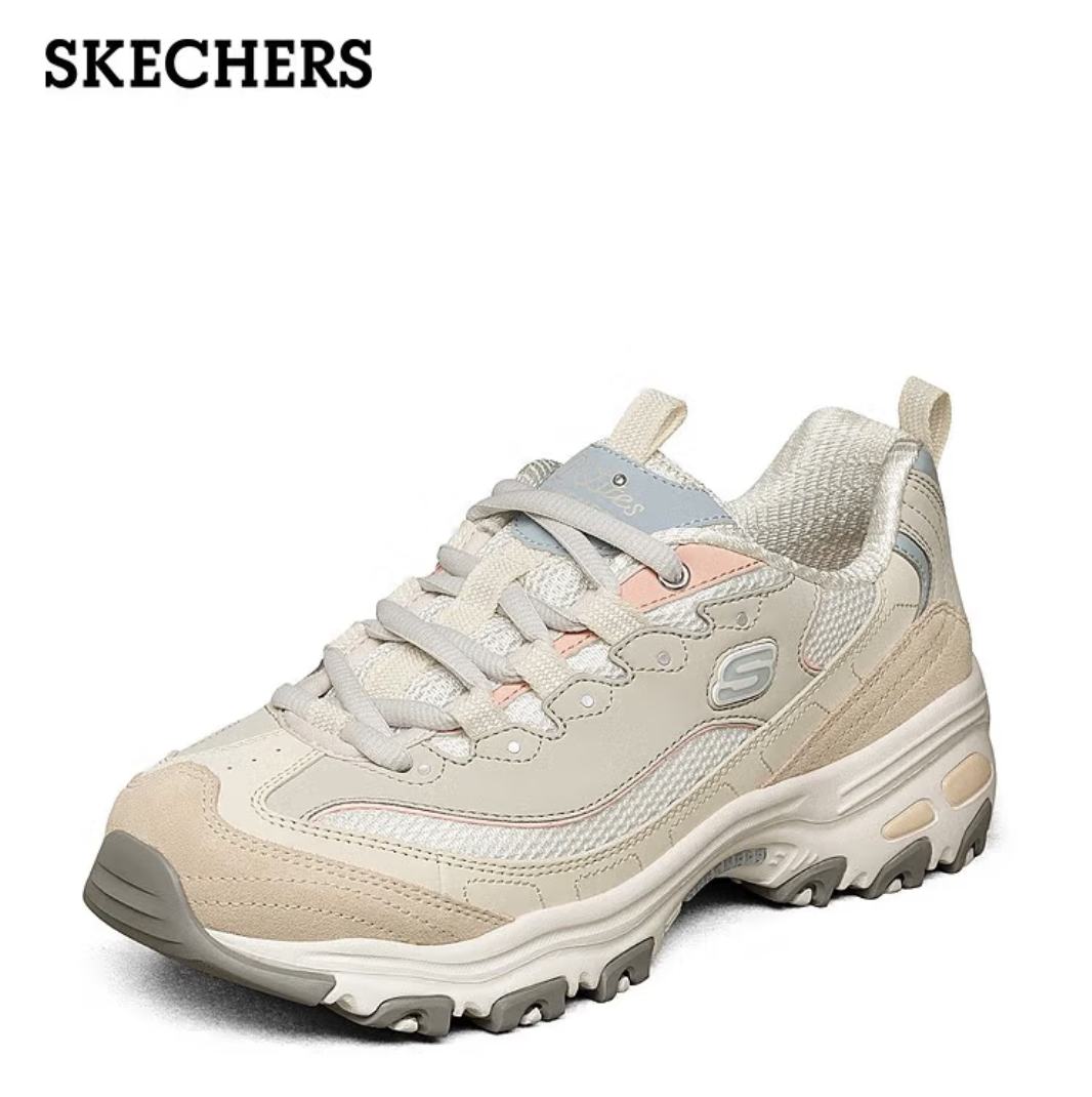 Plus会员、概率券：Skechers 斯凯奇 奶茶熊 女 熊猫鞋 自然色/NAT +凑单 146.72元