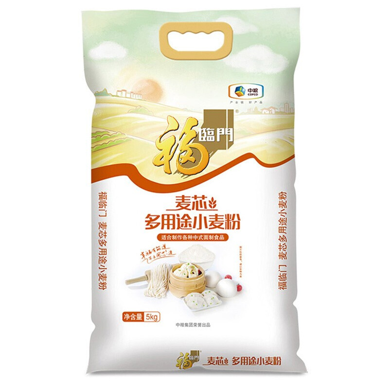 福临门 麦芯多用途小麦粉 5kg 39.6元