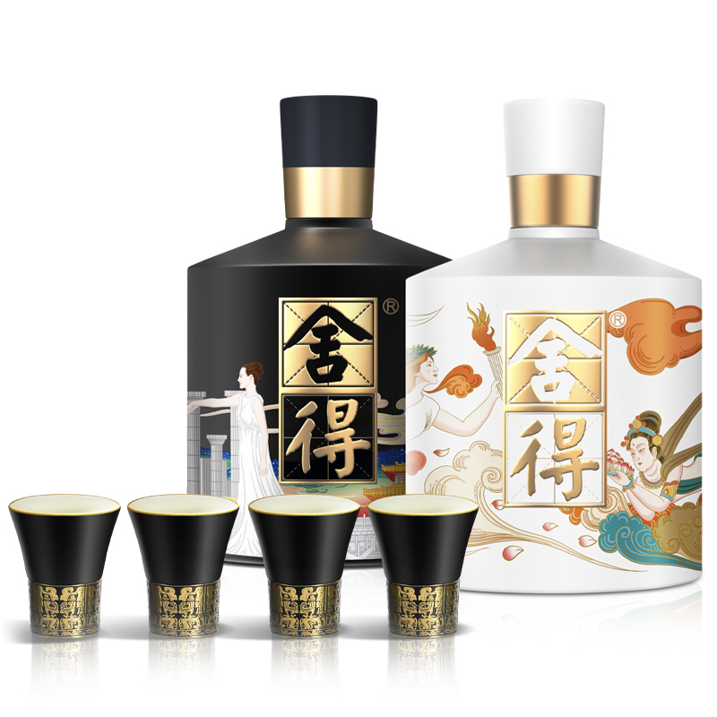 舍得 酒智慧艺术大典52度500ml*2瓶礼盒装+九子小酒 689元（需用券）