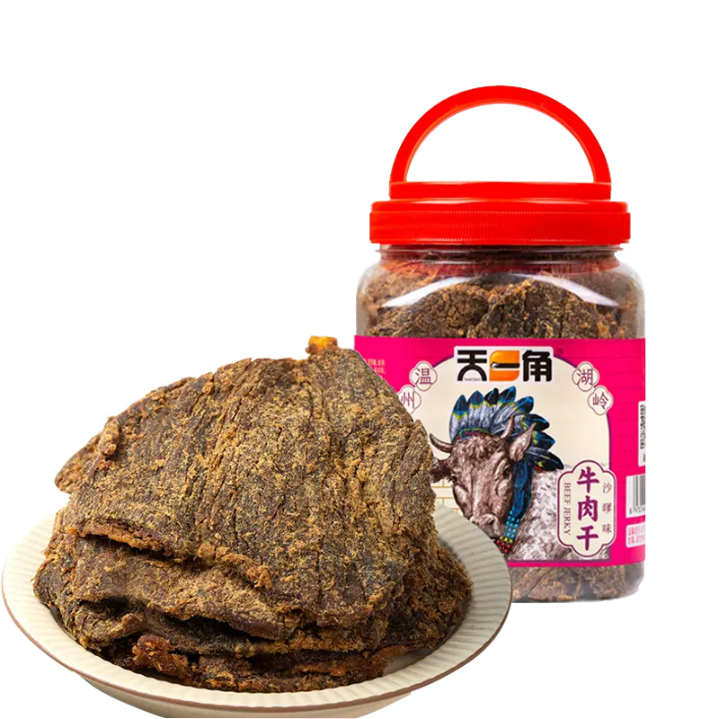 88VIP：天一角 丝绒牛肉干320g 50.96元