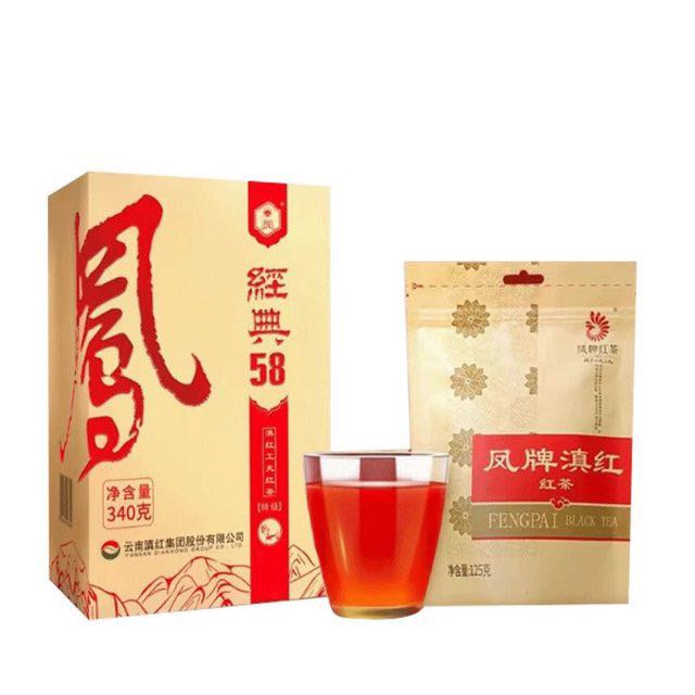 凤牌 滇红茶 特级 经典58 浓香型 340g（送一级滇红125g） 109.8元