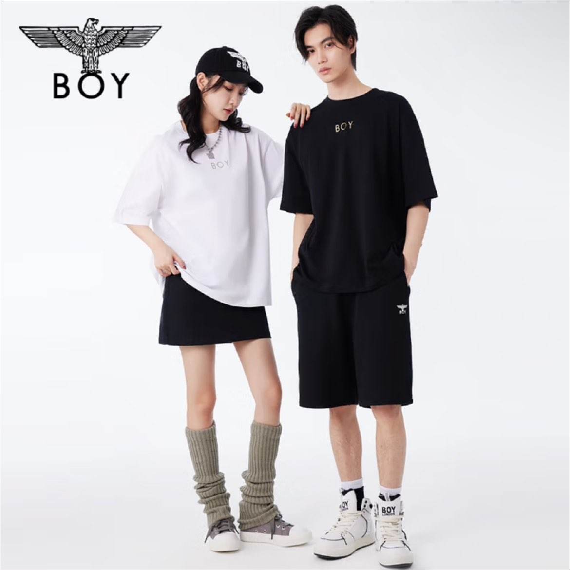 BOY LONDON【荷鲁斯之眼】短袖三鹰翅膀印花潮酷T恤 618元（合309元/件）