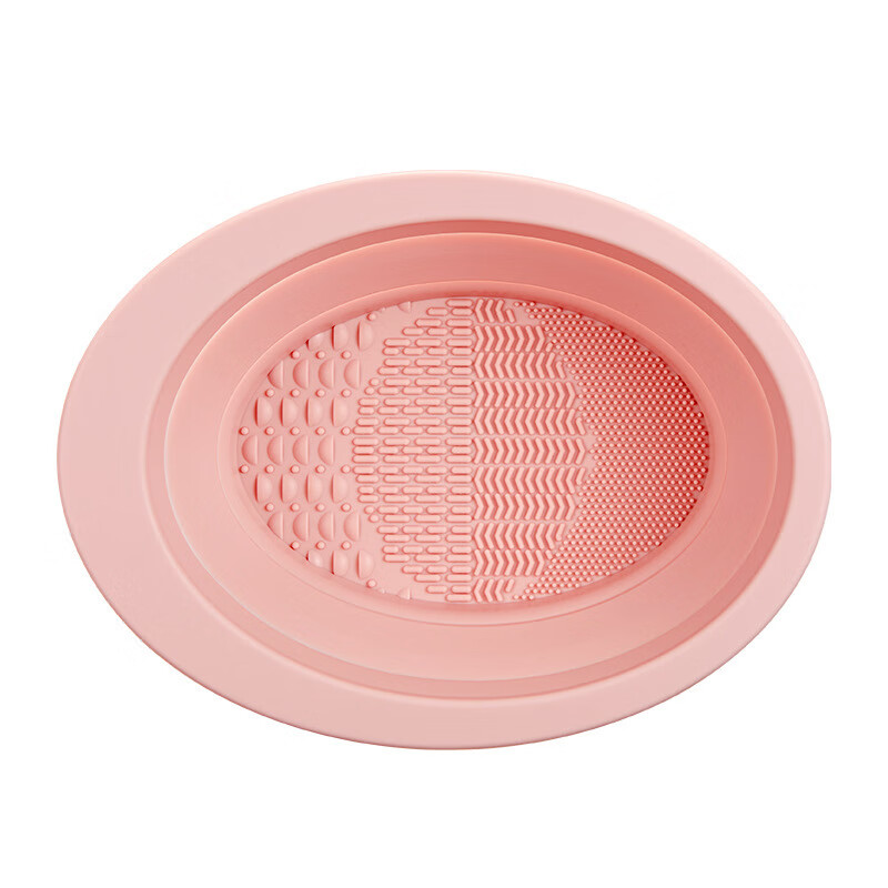 洗刷折叠硅胶洗刷碗化妆刷美妆蛋 硅胶碗粉色 8.9元（需用券）