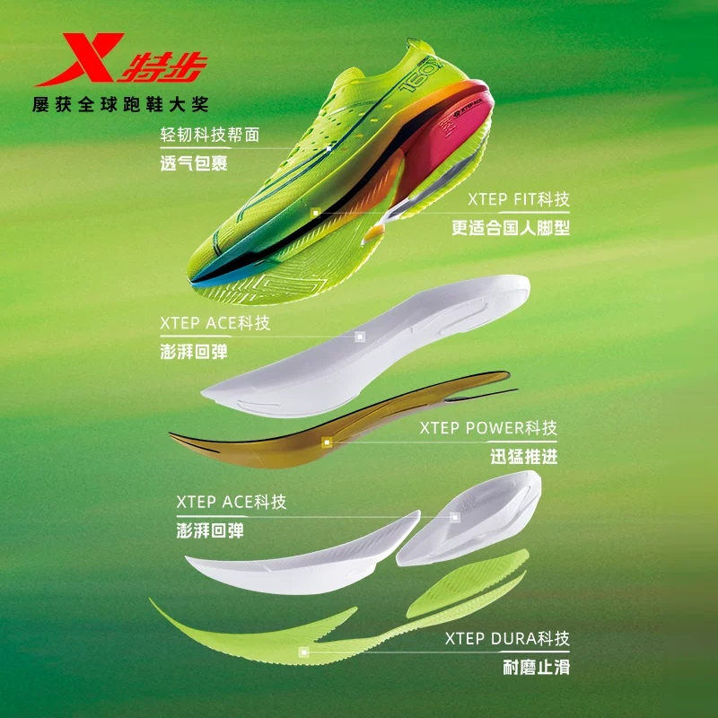 特步 160X 6.5PRO 冠军版竞速碳板跑鞋 431.18元 - 86线报