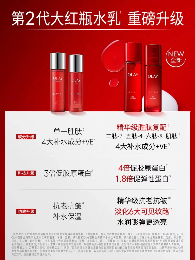 玉兰油 第二代大红瓶水乳护肤套装抗老化妆品礼盒补水抗皱紧致淡纹礼物 308.1元 - 86线报