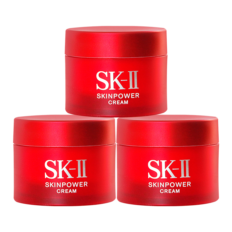 SK-II 大红瓶面霜赋能焕采精华霜15g*3瓶(滋润型)补水保湿嫩肤滋润 262.19元