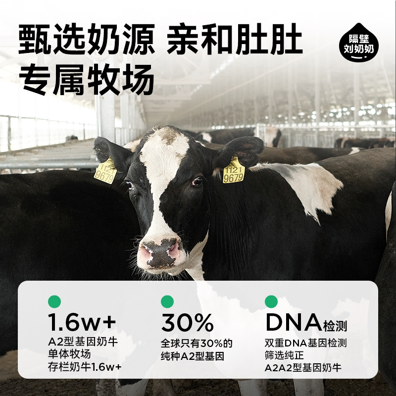 隔壁刘奶奶 原生高钙 儿童纯牛奶 礼盒装 125ml 18盒 53.01元 - 线报酷