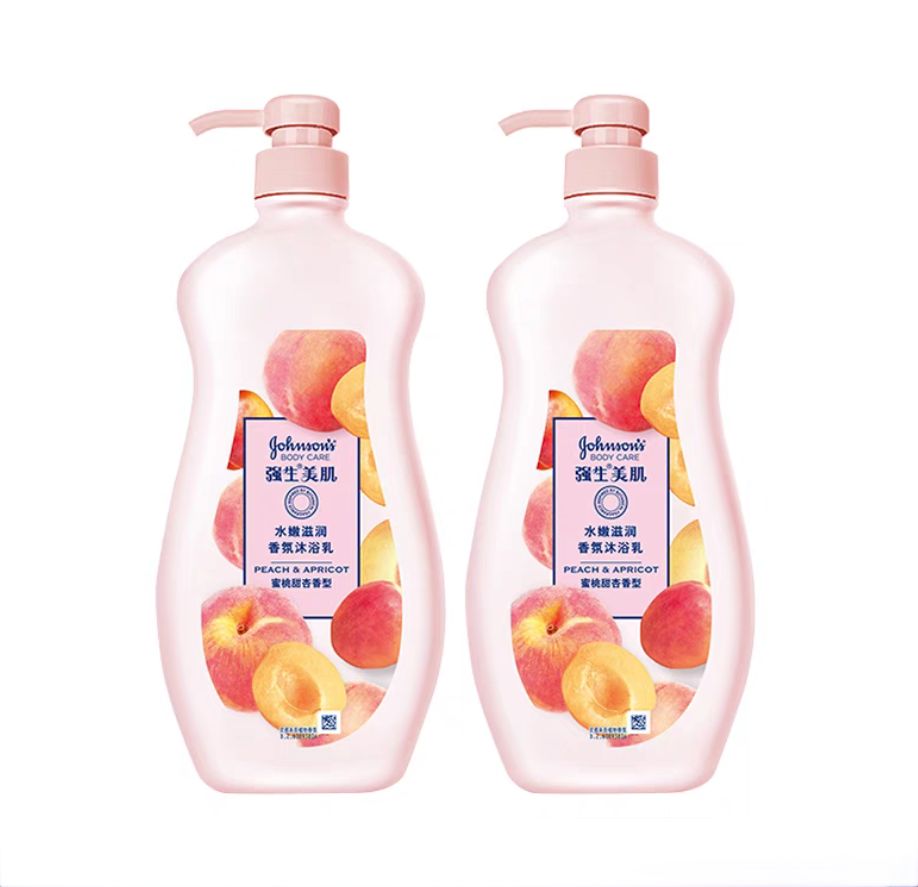 Johnson's body care 强生美肌 水嫩滋润香氛沐浴露滋润保湿蜜桃留香 720g*2瓶 19.75