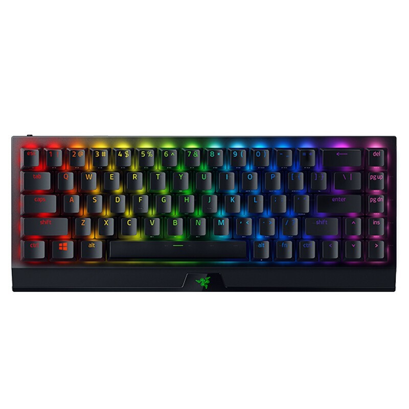 RAZER 雷蛇 黑寡妇蜘蛛V3 迷你无线版 68键 2.4G蓝牙 多模无线机械键盘 黑色 雷