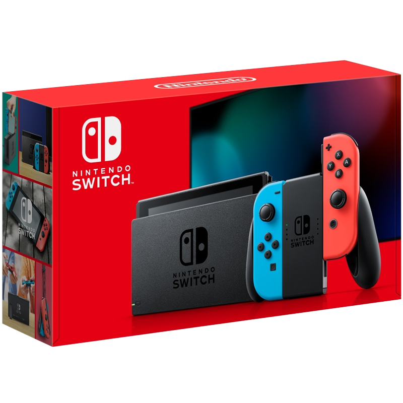 京东PLUS：Nintendo 任天堂 海外版 Switch游戏主机 续航增强版 红蓝 1630.55元包邮