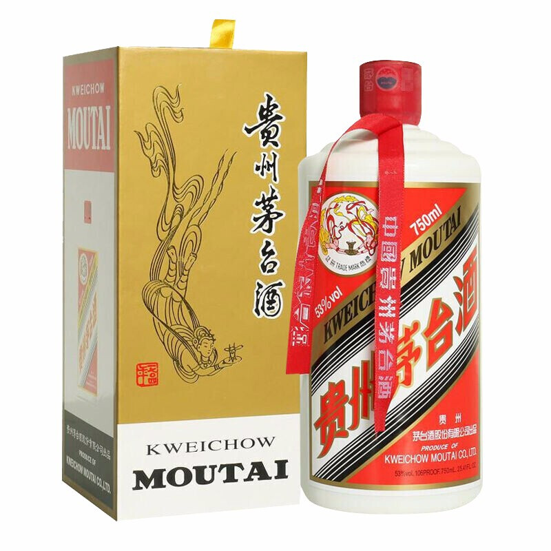 MOUTAI 茅台 飞天茅台 53%vol 酱香型白酒 750ml 单瓶装 3757.25元