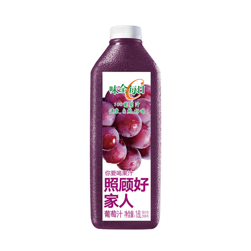 plus会员：味全 每日C葡萄汁 1600ml *3件 49.09元plus会员免运费（合16.36元/件）