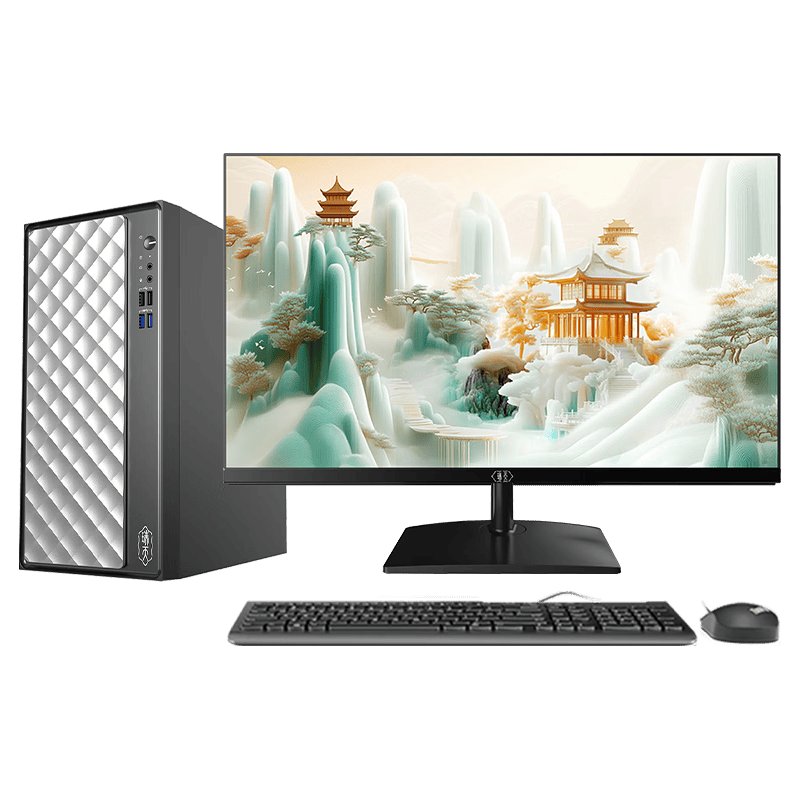 联想 瑞天900 i3-12100 16GB+512G SSD 27英寸台式机 4099元