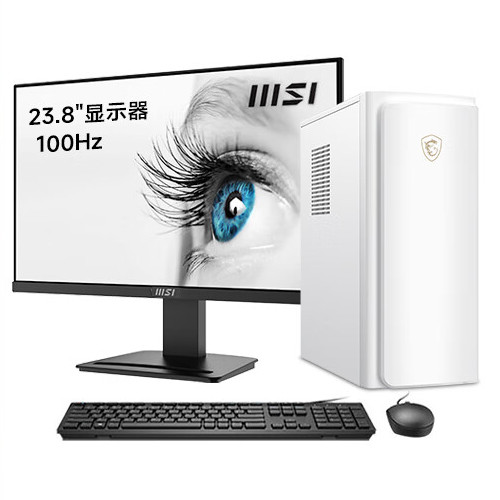 MSI 微星 设计师P70 23.8英寸显示器 商用台式机 白色（酷睿i5-13500H、核芯显卡