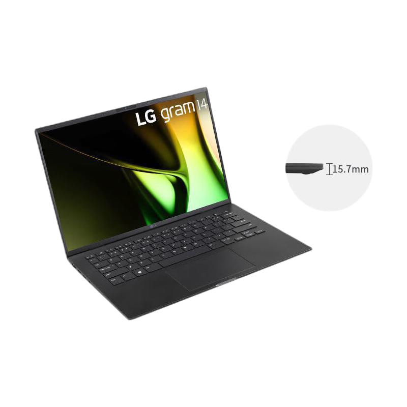 PLUS会员：LG 乐金 gram2024 evo 14英寸笔记本电脑（Ultra5-125H、16GB、512GB） 5962.01