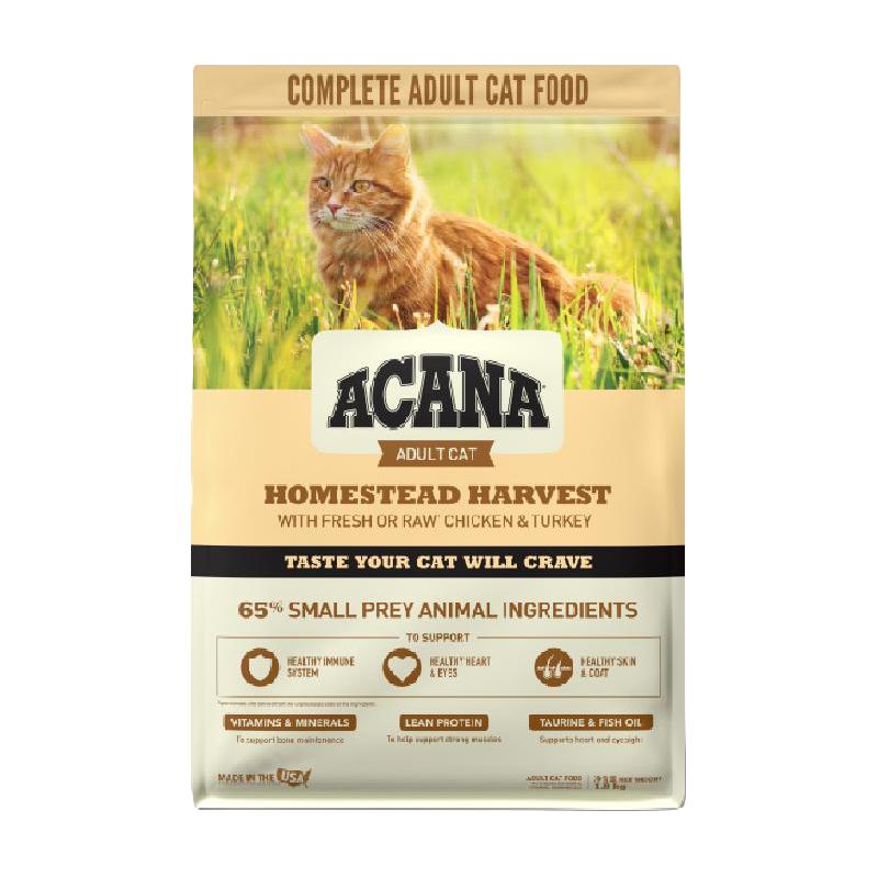 88VIP：ACANA 爱肯拿 猫粮成猫幼猫粮丰收家园猫粮1.8kg鸡肉全价进口猫粮 152元