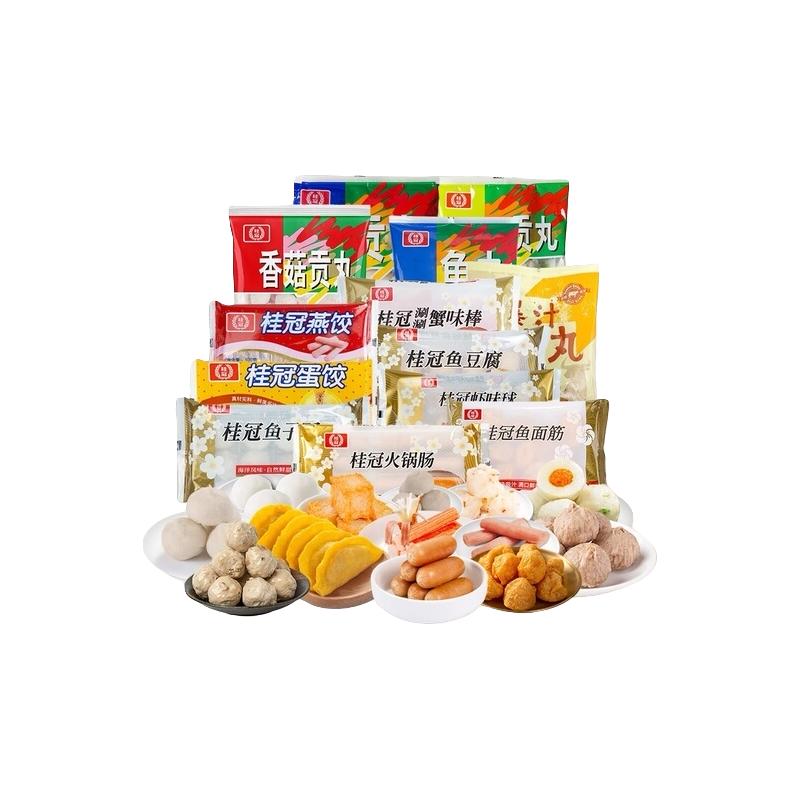 88VIP：桂冠 火锅食材鱼豆腐鱼丸蟹柳虾味球蟹味棒随机组合 1袋（任选6件） 