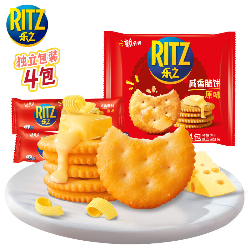 RITZ 卡夫乐 薄片饼干 原味 400g ￥10.12