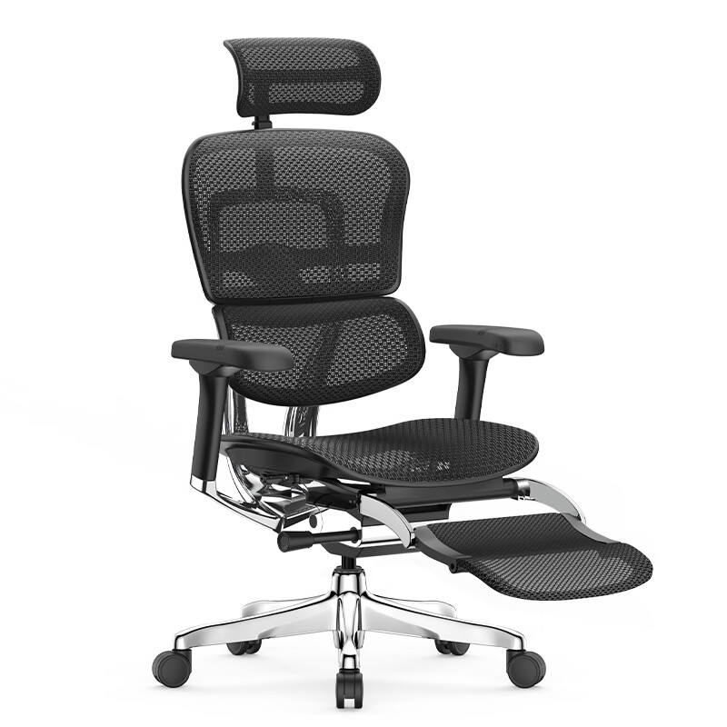 保友办公家具 金豪E 2代 人体工学电脑椅+躺舒宝 黑色 Q4.0版 2534.9元（需用券