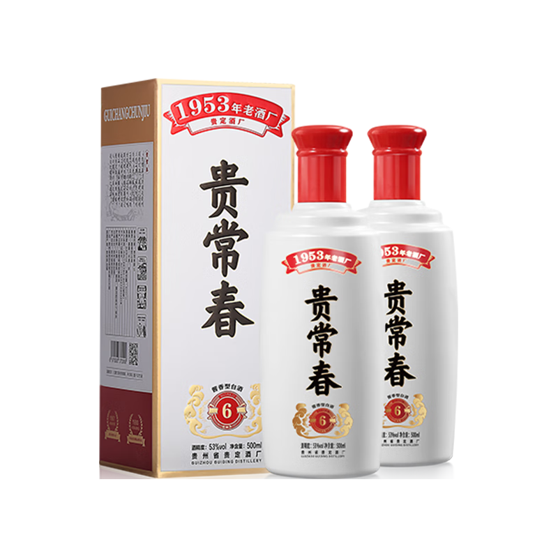 贵常春 纯粮酿造 酱香型白酒 盒装 53%vol 500mL 346元（需用券）
