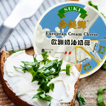多美鲜 欧洲奶油奶酪 140g*2 （再制干酪） *16件 31.84元