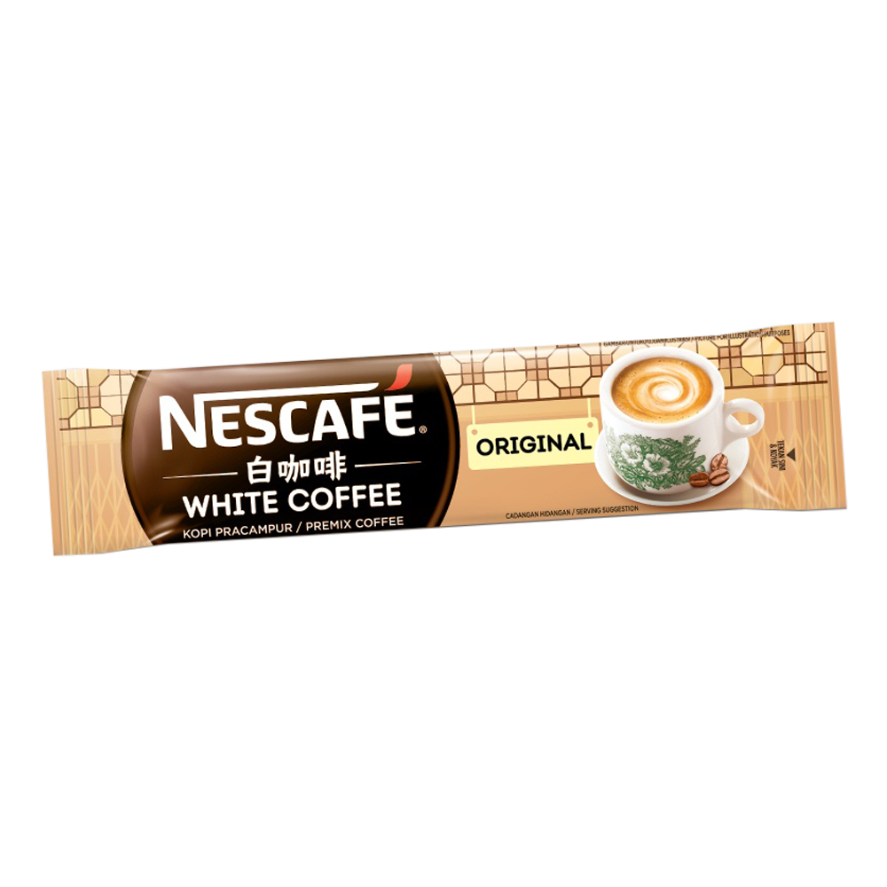 Nestlé 雀巢 Nestle）速溶白咖啡原味马来西亚进口三合一咖啡33g*1条尝鲜装 1.2