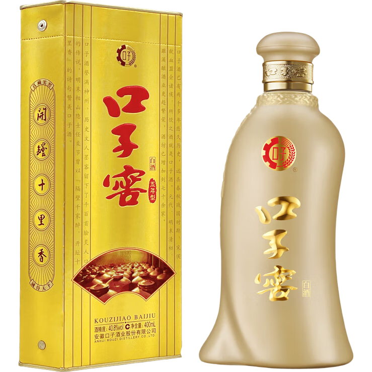 PLUS会员:口子窖 五年型 兼香型白酒 40.8度 400ml*3 233.65元（需领券，合77.88元/