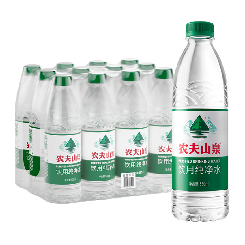 NONGFU SPRING 农夫山泉 纯净水550ml*12瓶 ￥9.4