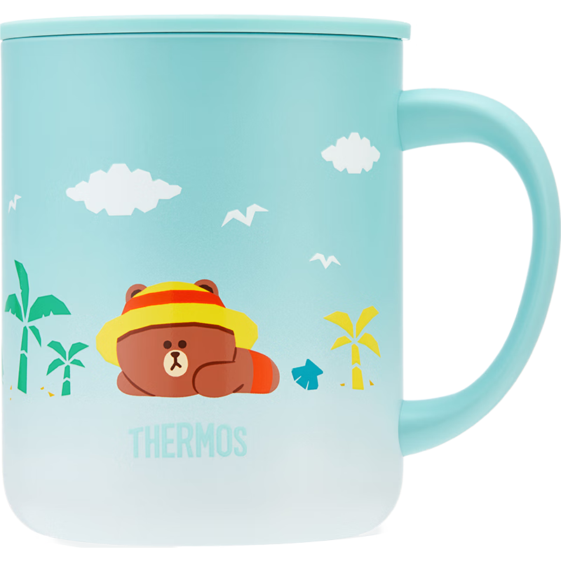 膳魔师（THERMOS）保温杯马克咖啡杯440ml茶杯男女情侣水杯子TCDG-451-SUMMER(LF)---29.34元