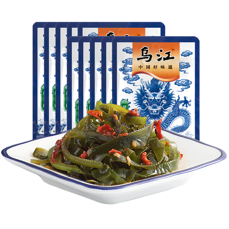 乌江 鲜香海带丝即食榨菜50g*10袋 券后13.9元