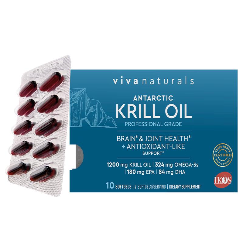 Viva Naturals 深海鱼油Omega3 1200mg/份 基础营养品 19.9元