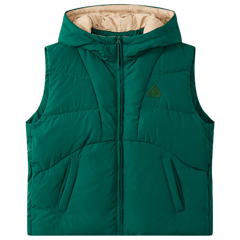 马骑顿 男童25冬户外露营保暖外搭羽绒马甲 蓝绿 120 144元