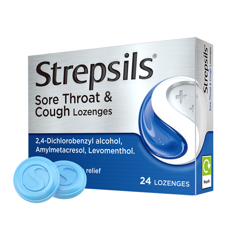 使立消 Strepsils 润喉糖缓解喉咙痛咳嗽鼻塞含片24粒 60.25元（需买4件，需用