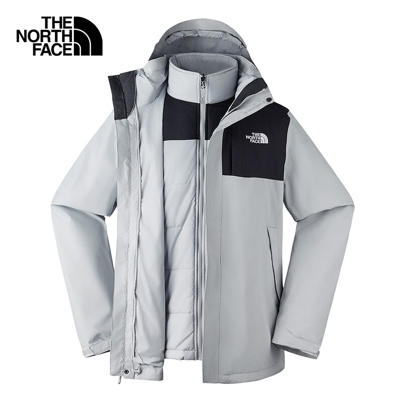 PLUS会员：The North Face 北面 户外三合一冲锋衣 夹棉内胆 8DNC C3F 3XL/190 1671.12元