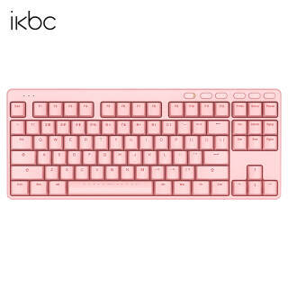 ikbc S200 87键 2.4G无线机械键盘 粉色 TTC矮红轴 无光  券后199元包邮