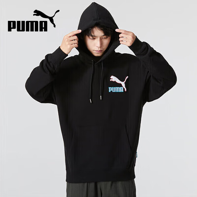 彪马 Fandom Hoodie 537749长袖连帽针织套头卫衣 黑 89.05元 - 线报酷