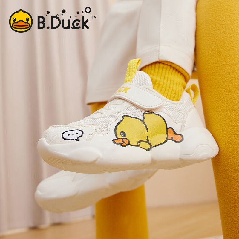 B.Duck 童鞋跑步鞋 米色 62元（需用券）