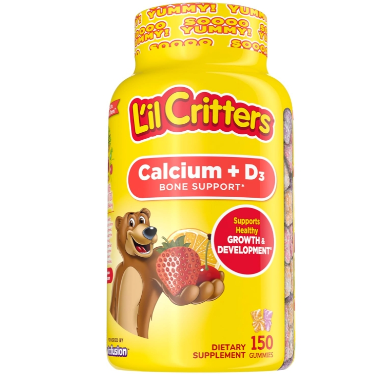 【含税直邮】L'il Critters 丽贵 小熊糖 维生素D加钙150粒 到手约￥75.27