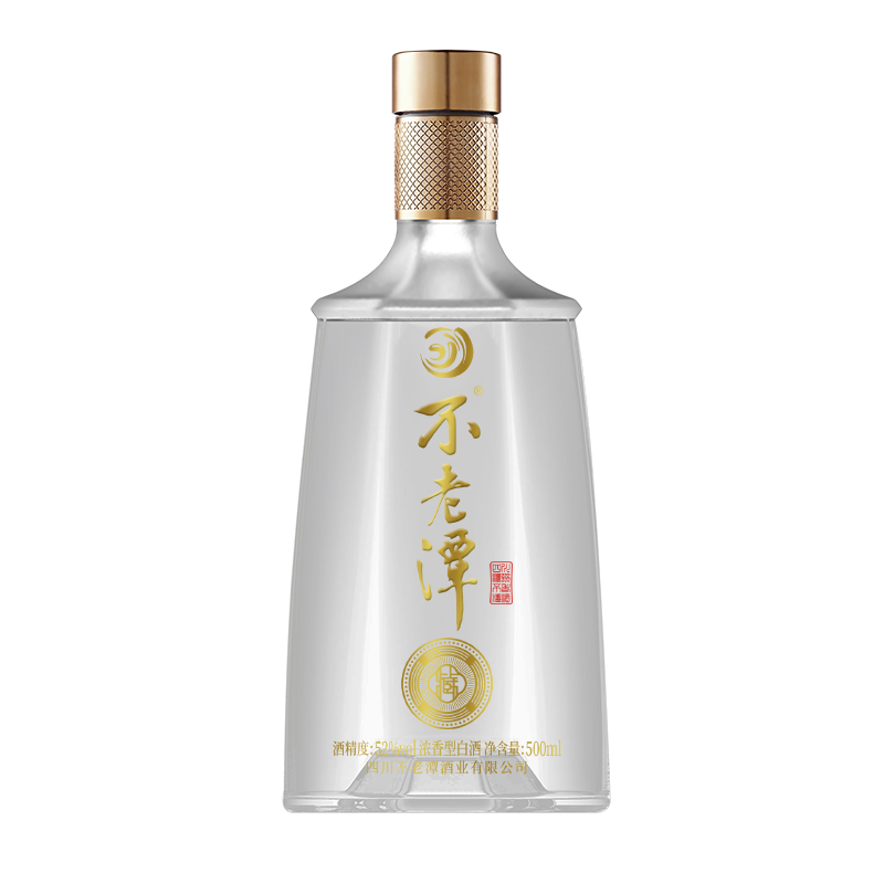 不老潭 高粱白酒52度 500mL 1瓶 金标 39.7元（京东试用）