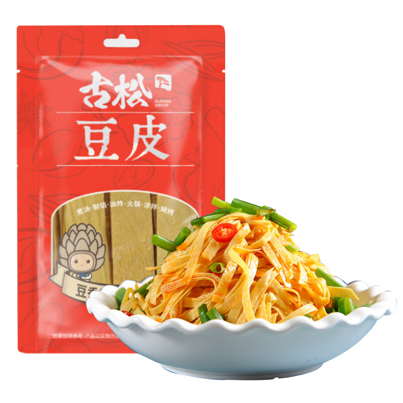 Gusong 古松食品 古松干豆皮110g 豆制品麻辣烫火锅食材-B 1袋 7.8元（需用券）