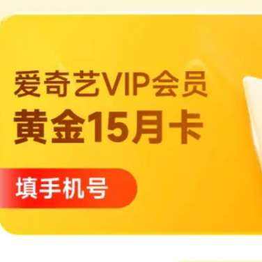 爱奇艺VIP会员黄金会员15个月 支持三端 148元（需领券）