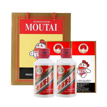 MOUTAI 茅台飞天茅台53度酱香型白酒100ml*2瓶￥796 - 京东商城| 逛丢