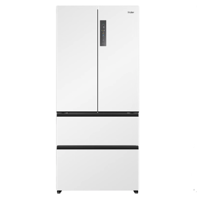 3.8焕新、家装季：Haier 海尔 BCD-500WGHFD4DW9U1 风冷多门冰箱 500L 月莹白 4473元包