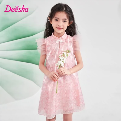 Deesha 笛莎 时尚国风系列连衣裙（110~165码）多款 39.62元包邮（双重优惠）